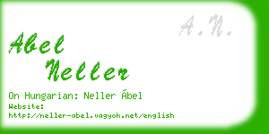 abel neller business card